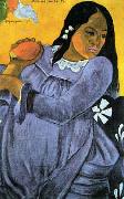Paul Gauguin Woman with Mango Spain oil painting reproduction
